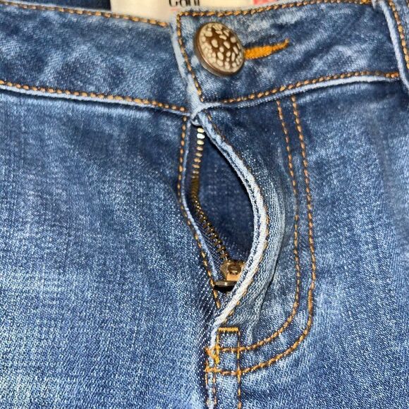 Womens Cabi Size 4 Jeans Style #5308 Slim Boyfriend Patchwork Jeans - Picture 10 of 12